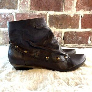 Eric Michael Web 41 Brown Leather Ankle Boots Sz 41 US 10.5-11